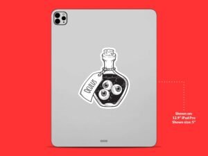 Eyeball Poison Bottle Sticker