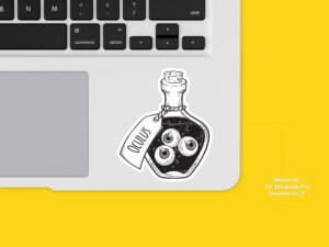 Eyeball Poison Bottle Sticker