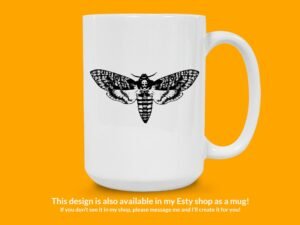 Death's Head Hawkmoth Sticker