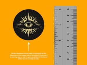 Gold All Seeing Eye Sticker