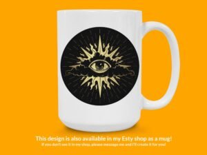 Gold All Seeing Eye Sticker