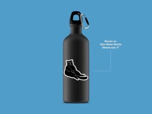 Lazy Black Cat Sticker