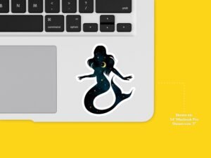 Night Sky Mermaid Sticker