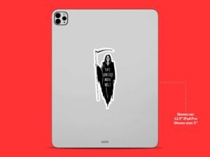 Grim Reaper Sticker Teas Gone Cold and So Will You