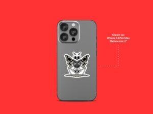 Skeleton Moth Sticker