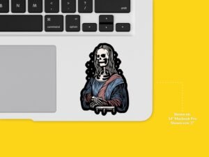 Skeleton Mona Lisa Sticker