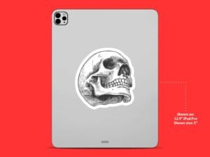 Human Skull Sticker