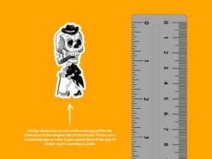 Dapper Skeleton Sticker