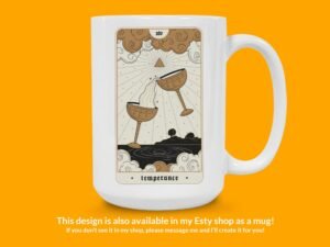 Temperance Tarot Card Sticker