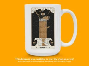 The Tower Tarot Card Sticker