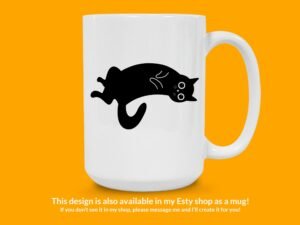 Cute Black Cat Sticker