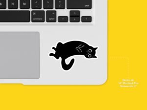 Cute Black Cat Sticker
