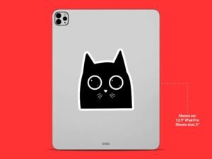 Cute Black Cat Sticker