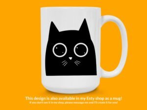 Cute Black Cat Sticker