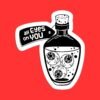 Gothic Eyeball Poison Bottle Sticker