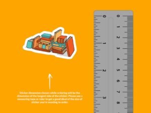 Reading Books Sticker