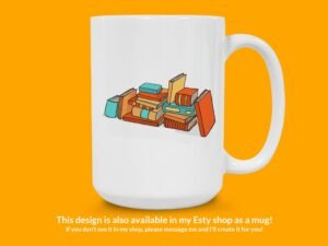 Reading Books Sticker