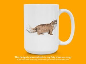 Maine Coon Cat Sticker
