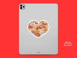 Heart Cats Sticker