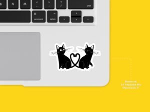 Cute Black Cat Sticker