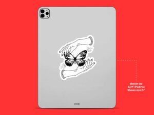 Mystical Goth Butterfly Sticker
