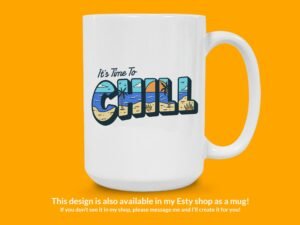 Chill Beach Tropical Sticker