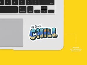 Chill Beach Tropical Sticker