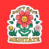 Flower Peace Meditation Sticker