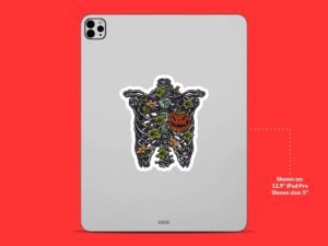 Jack O Lantern Skeleton Sticker