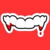 Vampire Fangs Sticker