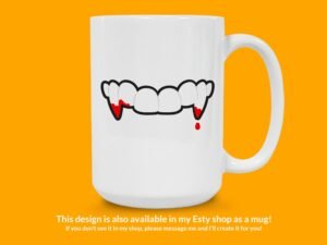 Vampire Fangs Sticker