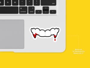 Vampire Fangs Sticker