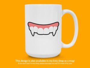 Vampire Fangs Sticker