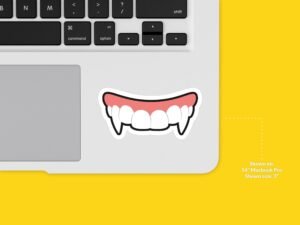 Vampire Fangs Sticker