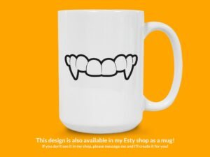 Vampire Fangs Sticker