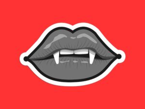 Gothic Vampire Sticker