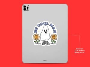 Be Cool Ghost Sticker