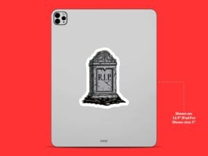 RIP Tombstone Sticker