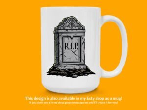 RIP Tombstone Sticker