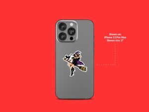 Black Cat Witch Sticker