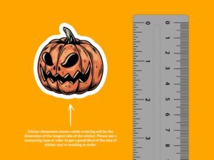 Jack O Lantern Pumpkin Sticker