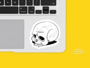 Vampire Skull Sticker