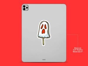 Popsicle Ghost Sticker