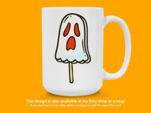 Popsicle Ghost Sticker
