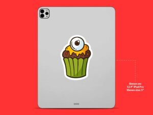 Eyeball Cupcake Sticker