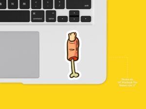 Zombie Finger Sticker