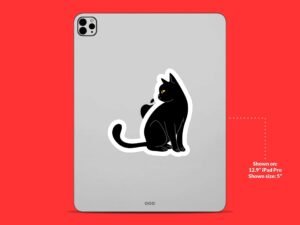 Black Cat Sticker