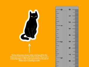 Black Cat Sticker