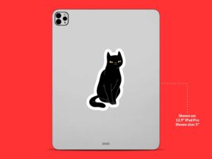Black Cat Sticker
