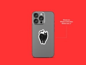 Goth Black Cat Sticker